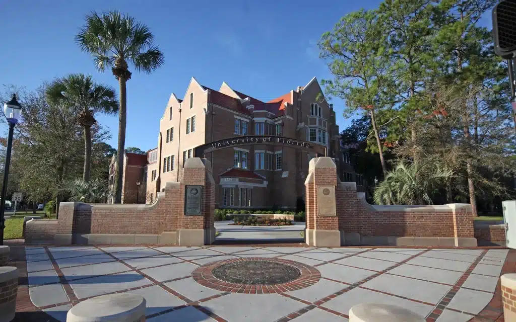 University of Florida campus entrance